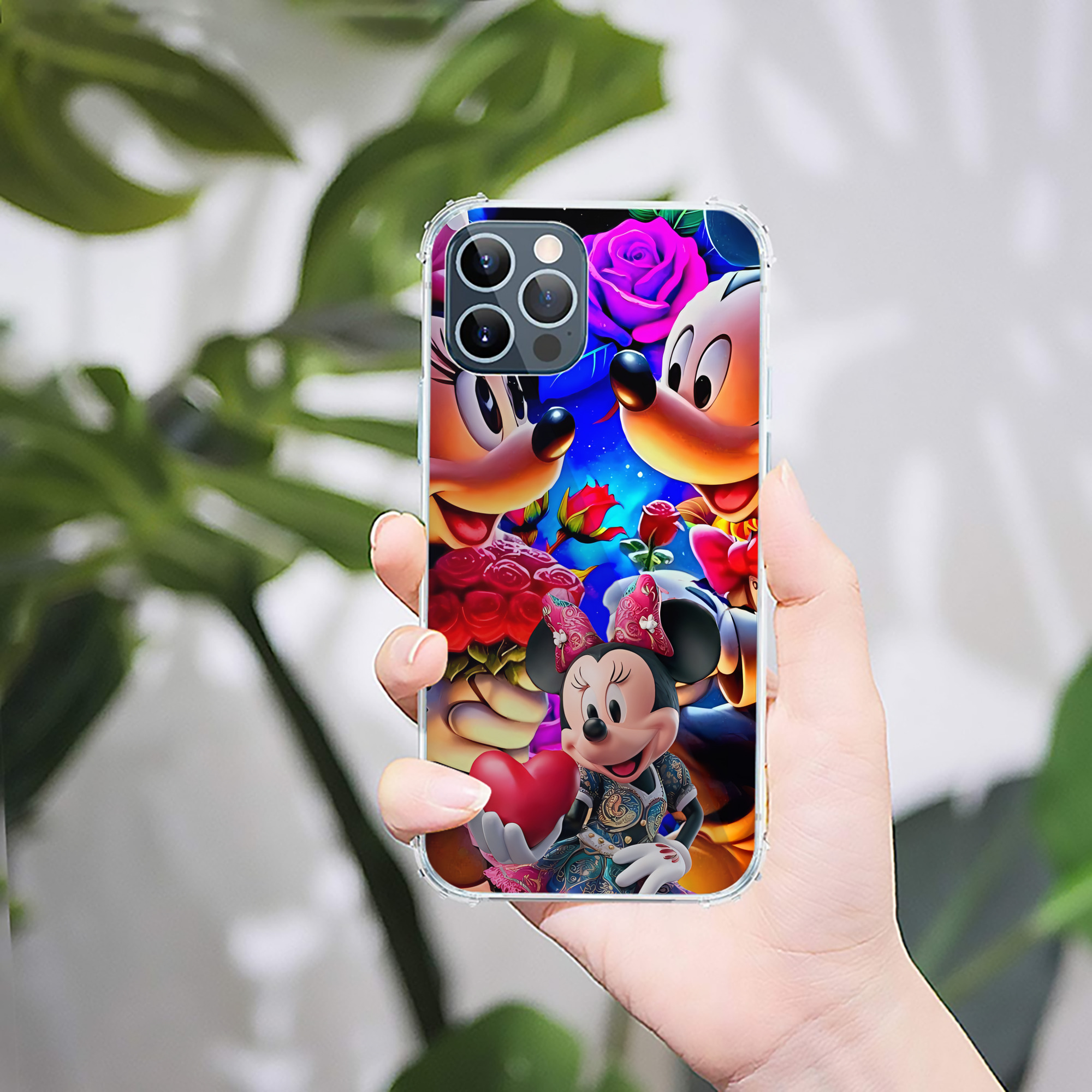 ミッキーマウス Mickey Mouse 【iPhone 12シリーズ対応】透明スマホケース（クリアソフトケース）